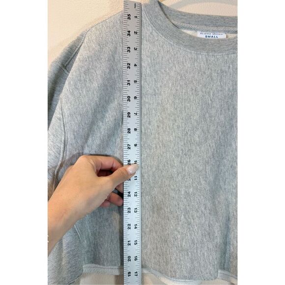 Champion Life Women's Small Reverse Weave Crop Cut Off Crew Sweatshirt Top - Picture 8 of 11